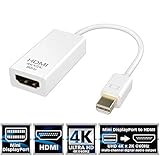 Sabrent 4K @ 60HZ Mini DisplayPort Thunderbolt 2 to HDMI Adapter [Gold Plated] (DA-MD4K)