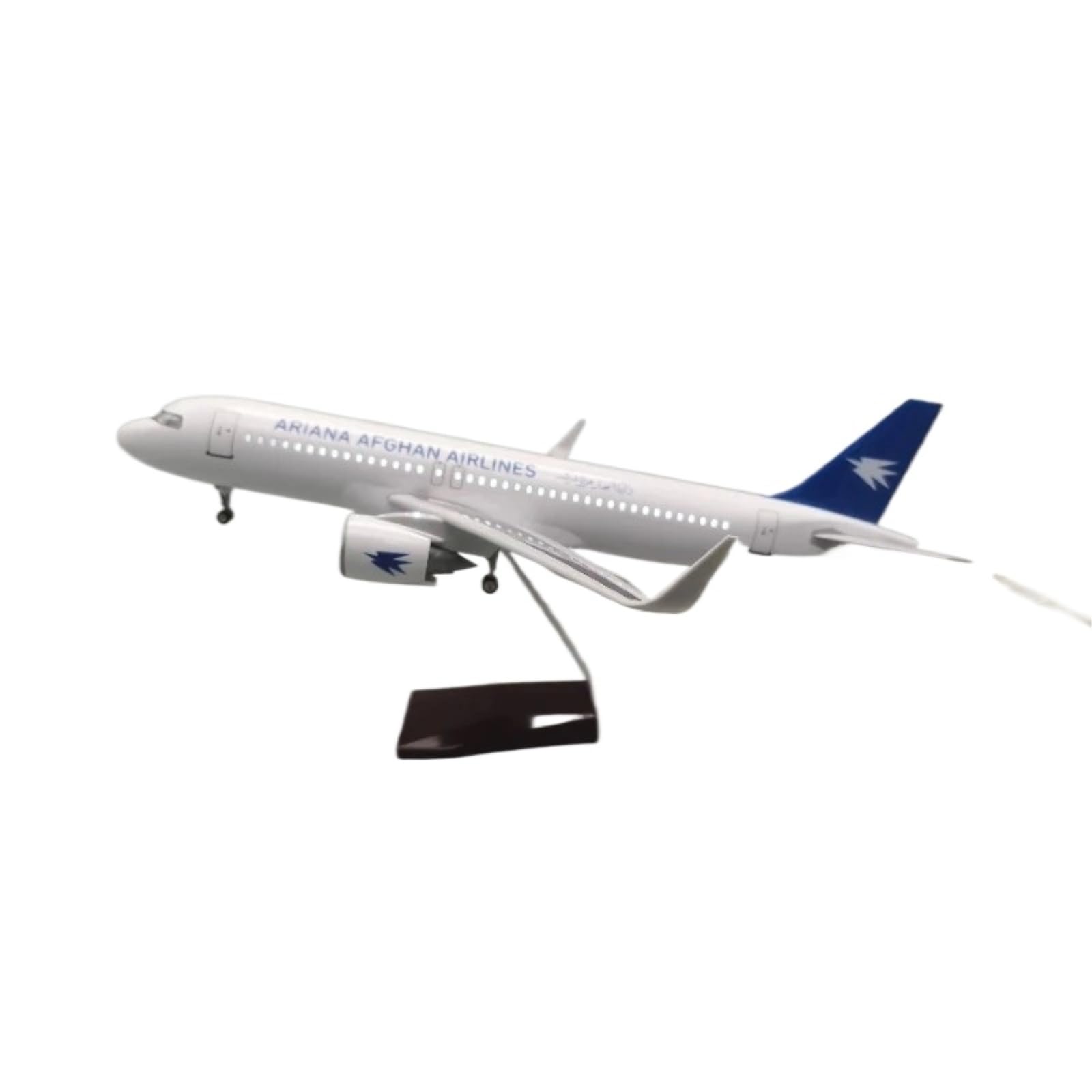 For 1/80 Scale Adult 47cm Aviation A320 Neo With Light Die-cast Resin Aircraft Model Toy Collection single plane