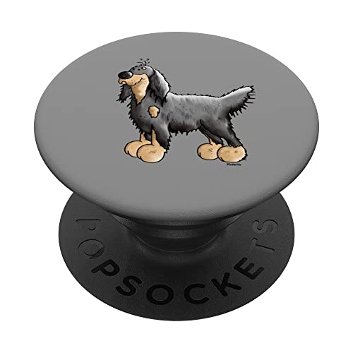 Gordon Setter Dog Gift for Dog Lover And Gorden Setter Owner PopSockets Swappable PopGrip, Black