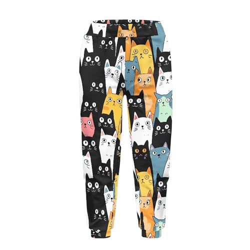 Sweat Pants with Pockets Sweatpants for Kids Girls Elastic Waisted Baggy Pants Boys Soft Comfy Athletic Jogger