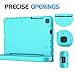 BMOUO for Samsung Galaxy Tab A 8.0 2019 - Shockproof Lightweight Protective Handle Stand Case - Turquoise
