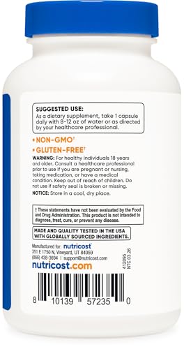 Image of Nutricost High Potency Vitamin B Complex 462mg, 120 Capsules - with Vitamin C - Energy Complex