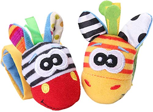 XCHAI Chocalho para bebês e localizador de pés para bebês, brinquedos para bebês de 0 a 12 meses. Ch