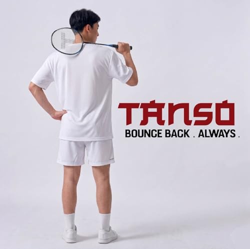 Image of Tanso Polyester Lightweight Gym Shorts for Men (Badminton Shorts for Men, Workout Sports Short for man, Stretch Activewear Short for Running, Gym, Yoga for Boys) (Frost White)