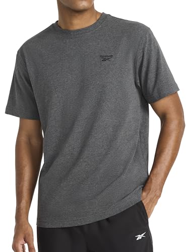 Reebok Men’s Embroidery Crewneck T-Shirt, Standard...