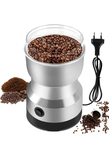 Macina Caffe' Elettrico Regolabile Trita Spezie, Erbe, Frutta Secca e Chicchi Caffe, Macinino Elettrico (220V) Perfetto per Macinare a Diversi Gradi di Personalizzazione da Fina a Grossolana (NM8300)