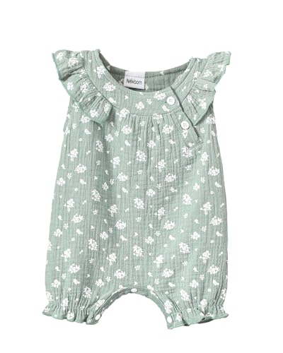Image of Newborn Baby Girl Clothes Romper Summer Outfits Infant Floral Short Sleeve Romper Jumpsuit Bodysuit