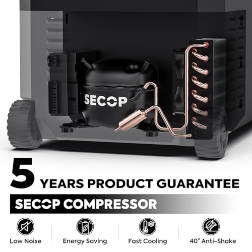 ICECO JP40 Pro 12 Volt Car Refrigerator, Portable Fridge Freezer for Camping, Car Fridge Powered by SECOP, 12V refrigerator for Car & Home, DC 12/24V, AC 110/240V, Multi-directional Lid - Image 3