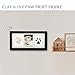 MYPAWLETS Paw Print Frame Kit,Dog/Cat Paw Print Kit,Soft Pawprint Clay&Clean Touch Ink Pad,Pet Paw Print Impression Kit with Customization Tool,Wooden Pet Memorial Frame,DIY Dog Lover Gifts-Black