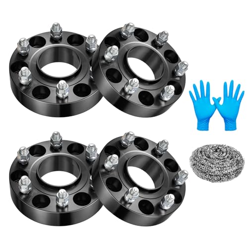 Image of BDFHYK 6x5.5 Wheel Spacers Thickness 1.5 Inch Compatible with Chevy 1999-2021 Silverado 1500 Tahoe Suburban Sierra Savana Yukon, 6x139.7mm 6 Lug M14x1.5 Studs & 78.1mm Hub Bore, Hubcentric Spacers