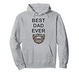Photo Gallery best dad ever beard festa del papà felpa con cappuccio Photo Gallery best dad ever beard festa del papà felpa con cappuccio