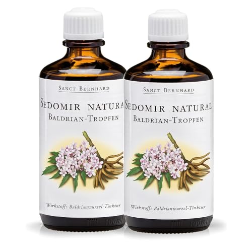 Sanct Bernhard Sedomir natural Baldrian-Tropfen mit 100% Baldrian-Wurzel-Tinktur | 2 x 100 ml