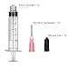 Blunt Tip Food Syringe with Needle - Resin Refilling Glue Lube Liquid Plastic Syringes, 12Pack-5ml/cc Syringes for Lip Gloss Base Ink Precision Oil Craft Applicator
