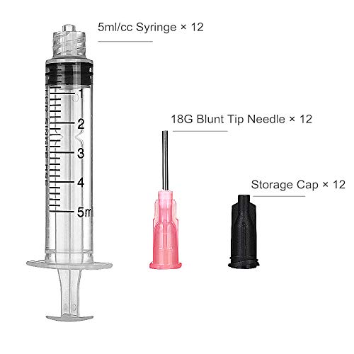 12-pack 5ml syringes