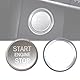 Youzzei Audi Start Stop Knopf Abdeckung, Auto Motor Start Stop Knopf für Audi A4 A5 A6 A7 A8 Q3 Q5 Q7 Startknopf Abdeckung, Verbessert Aluminiumlegierung Dekor audi q5 Aufkleber - Silber