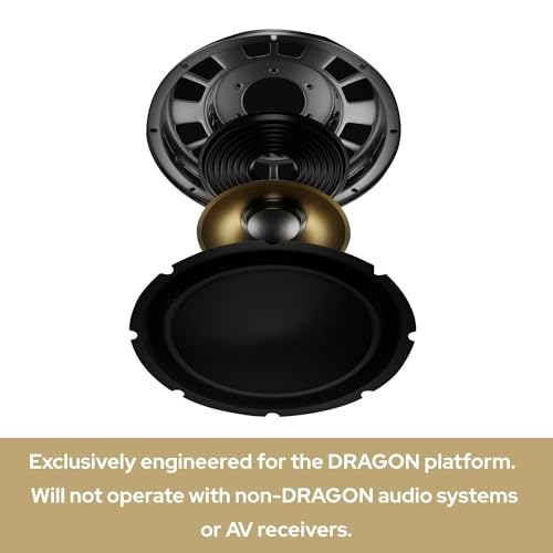 Image of Nakamichi Dragon 12 inch Modular Subwoofer Expansion (ONLY for use with Dragon Home Surround Sound System) w /Carbon Passive Radiator, As Low as 19Hz, Expandable Up to 4 Subs