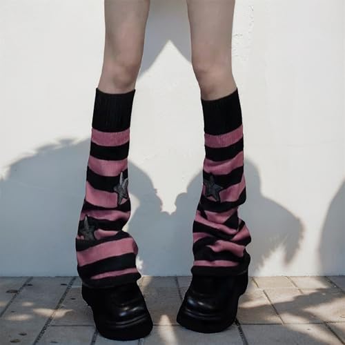 Image of Goth Leg Warmers Women Cute Y2k Harajuku Punk Rave Emo Grunge Winter