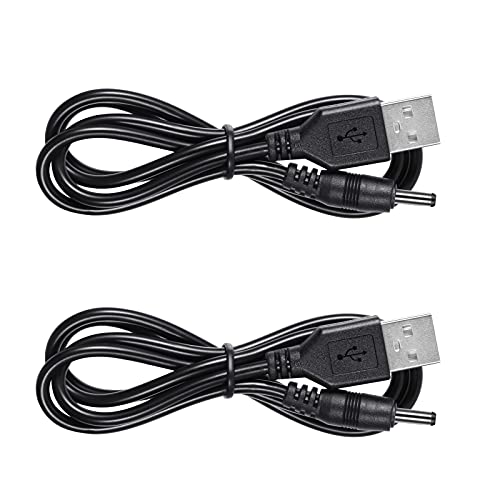 Luna Charging Cable Replacement for FOREO Luna Mini Facial Cleanser, ISSA Electric Toothbrush, UFO, USB Charger Cord 2-Pack