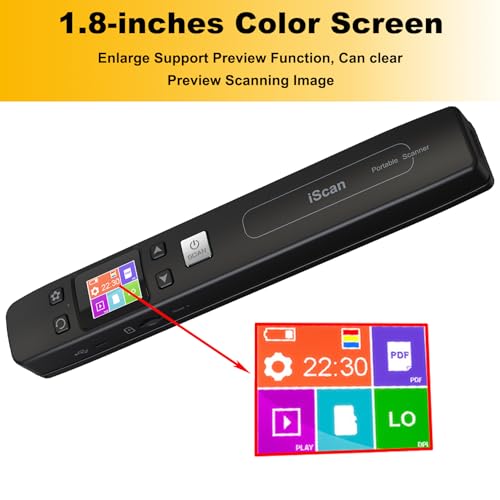Scanner portable avec carte SD pour documents, images et livres format A4 - 2