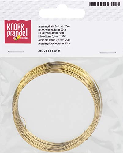 Knorr Prandell 6463045 Rouleau de 20 m de Fil de Laiton 0,4 mm de diamètre - Image 3