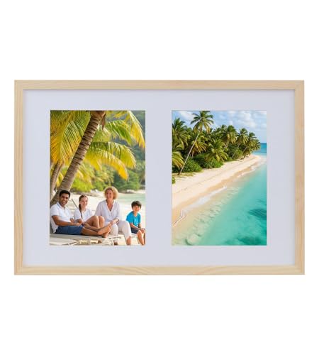 IDEAL TREND Multiframe Collage Bilderrahmen Holz Fotos Massivholz...