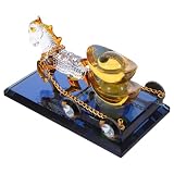 Colocación flexible: ideal como figura decorativa de escritorio, escultura de caballo de mesa o decoración de cristal para escritorio; se adapta fácilmente a hogares, oficinas o automóviles para un toque de elegancia y buena suerte. decoración de carruaje de caballos, figura de caballo de pie