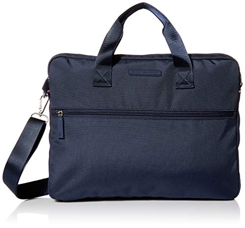 Tommy Hilfiger Men's Alexander Briefcase, Tommy Navy