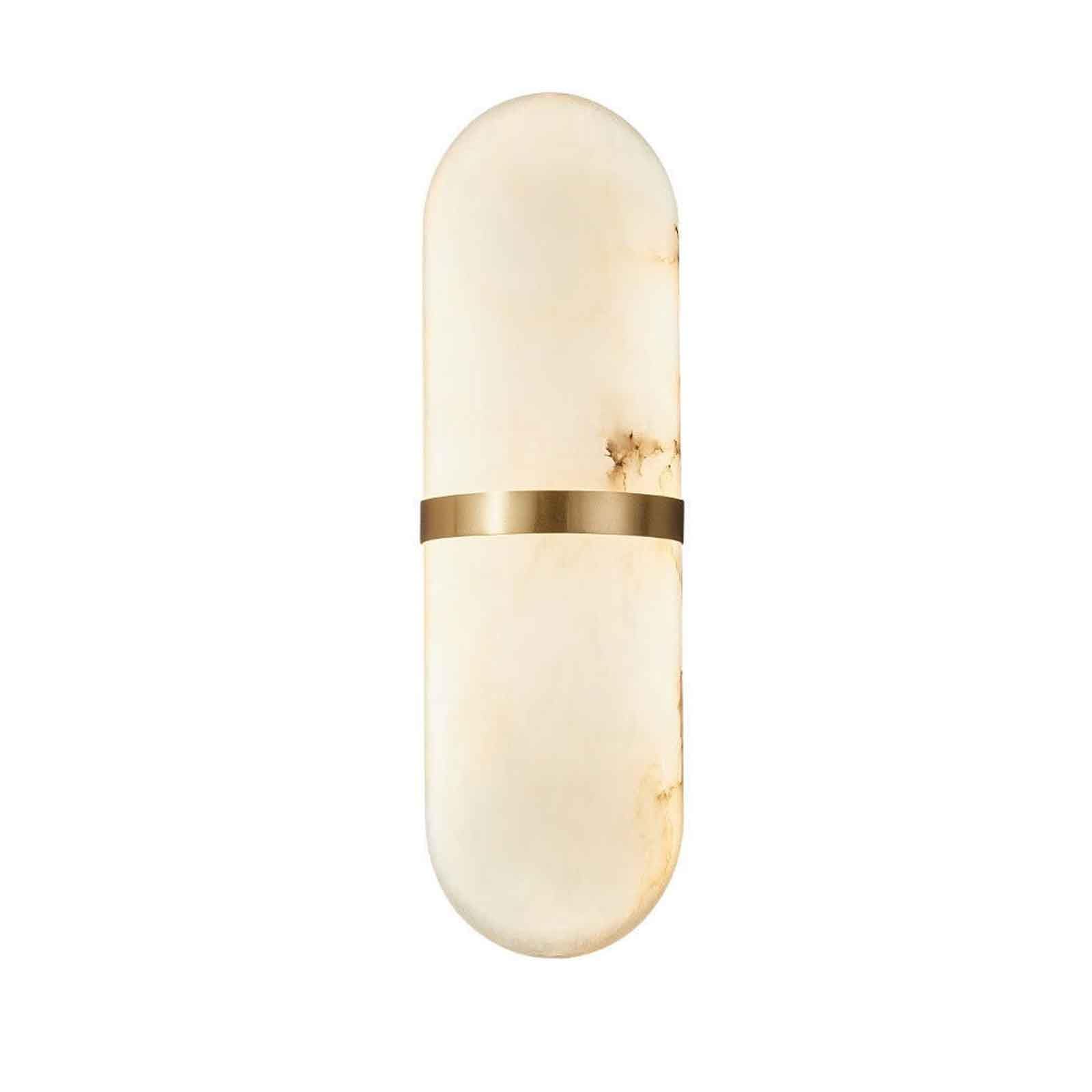 Applique da Parete in Marmo Naturale, Lampada a Striscia di alabastro di Lusso, Applique in Ottone Moderna Nera/Oro per Bagno, Mobile Bar, apparecchio di Illuminazione Bianco per c
