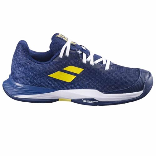 Zapatillas de tenis Babolat Jet M3 Jr Cly tierra batida azul amarillo talla 36,5 niños