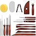 Blisstime 42pcs Pottery Tools, Clay Tools, Sculpting Tools, Pottery Kit, Air Dry Clay Tools, Pottery Clay Kit for Pottery Wheel, DIY Arts and Crafts