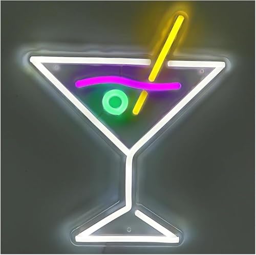Lampe au néon cocktail à intensité variable pour applique murale