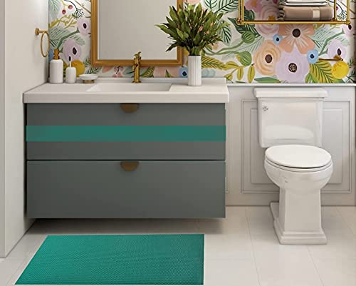 - Anti Skid Pvc Rectangular Rubber Mat For Floor Large Size Home Entrance Commercial Doormat Waterproof Mud Dirt Trapper Indoor Outdoor Floor Carpet Plastic For Hotel, Office (2X3Ft, Aqua)