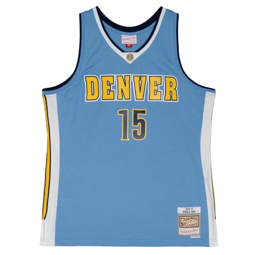 Mitchell & Ness NBA Swingman Jersey Basketball Trikot Denver Nuggets - Nikola Jokić 2016, M, Columbia Blau
