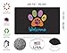 Toland Home Garden 800087 Welcome Paws- Black Dog Door Mat 18x30 Inch Paw Outdoor Doormat for Entryway Indoor Entrance