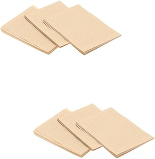 STOBOK Conjunto De Material De Escritório De 200 Folhas Papel Kraft Carta Envelhecida Papel Para Impressora Estacionária Vintage Folha Solta Pergaminho Papel De Carta A5 Kraft De