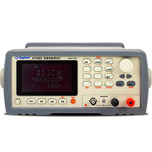 WEI-LUONG Tester del medidor de Resistencia DGITAL Meter Alta EXACTITUD Digital Tester MEGOHMETER, probador de Resistencia al Alto Aislamiento AT683 Instrumento de medici�n