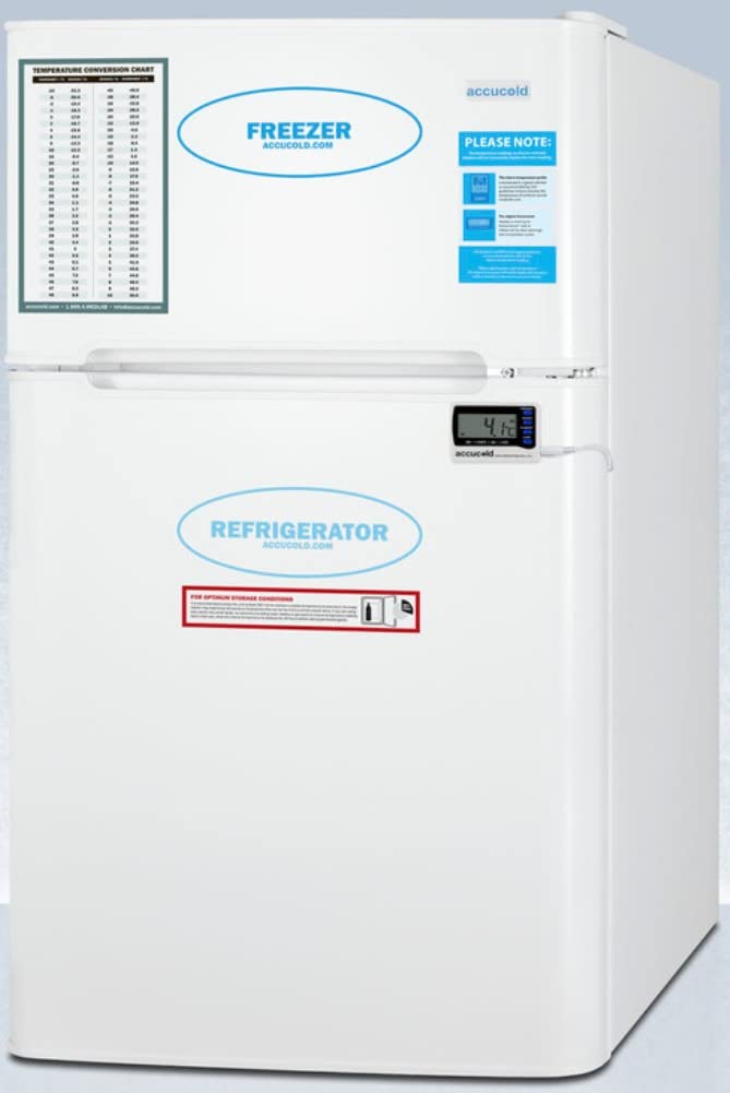 Summit Appliance Accucold By Summit 3.2 Cubic Feet Freestanding Mini Fridge With Freezer - View 3 | Fridge.com
