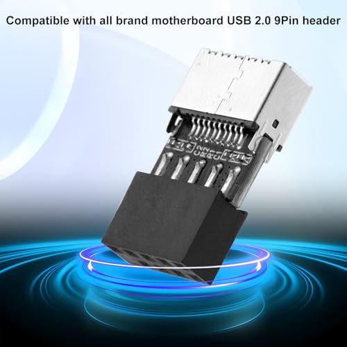 Adaptadores USB 3.2 Gen 1 Header 9Pin a Tipo-E/USB C, 2 pcs miniatura 4