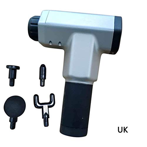 Kinshops Physiotherapy Muscle Massage Gun Health Massage Deep Relaxation Device High Frequency Vibration Impact Fascia Gun Silver