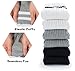 BomKinta Womens Striped Crew Socks - Retro Above Ankle Cotton Sock - Casual Cozy Athletic Style Socks Gifts for Women Size 5-10 6 Pairs 2 Black 2 White 2 Grey