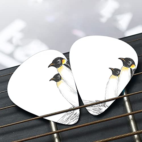 Lot de 12 médiators fins et épais dessinés à la main pour guitares acoustiques électriques et acoustiques Motif pingouins - Les Beatles, Paul McCartney, John Lennon, RIngo Starr, George Harrison Lot de 12 médiators fins et épais dessinés à la main pour guitares acoustiques électriques et acoustiques Motif pingouins – Image 8