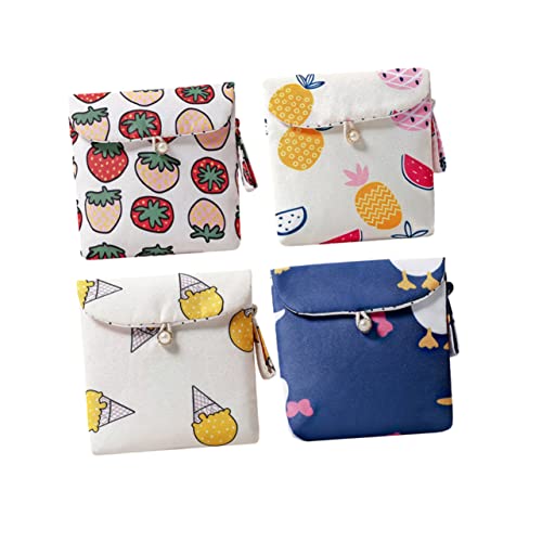 2 Set 4 Pezzi Confezione di assorbenti igienici porta tampone cambia la borsa dei contanti custodia per per biciclette portafogli sacchetto di