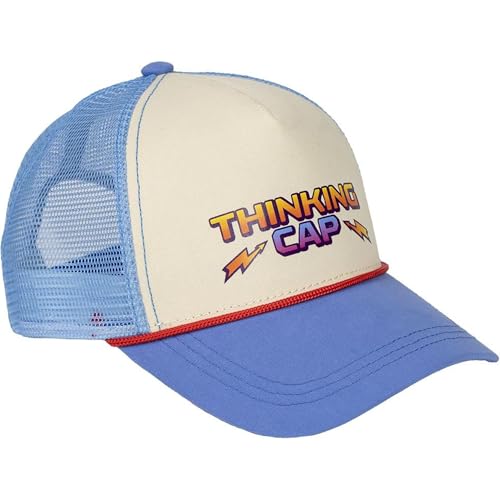CERDÁ LIFE'S LITTLE MOMENTS Gorra con Visera de Stranger Things - Color Azul - Medida de 58 cm - Elaborada con Poliéster - Estampado de Stranger Things - Producto Original