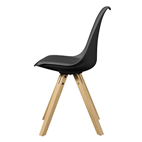 En.casa - 6X Sedia per Sala da Pranzo Nero