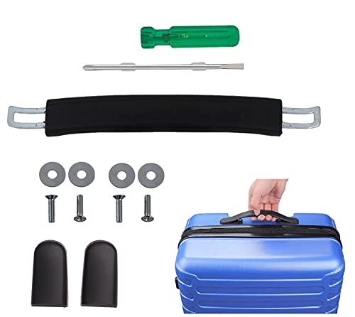 Image of Luggage Handle for VIP Safari, Amrican Turister, Skybag Trolley Bag Suitcases Replacement Handle for Luggage Parts ((Black Handle+Screw Driver))