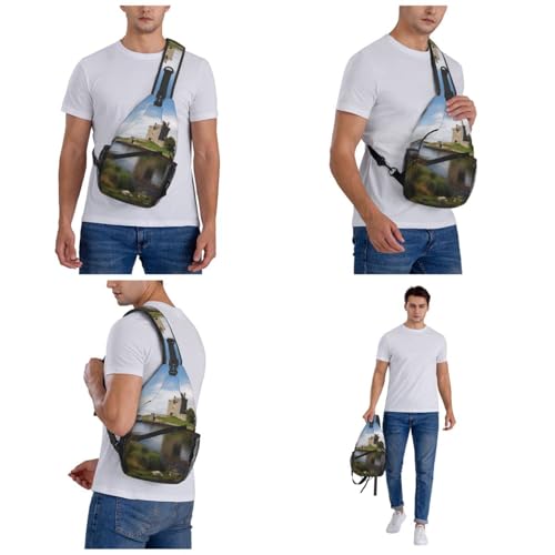 Bolso bandolera unisex para diario y senderismo miniatura 6