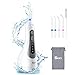 Produktbild SKEY Munddusche Zahnreiniger Wasser Flosser 3 Modi, Oral Irrigator IPX7 Wasserdicht Elektrische Wasserreiniger Tragbar 200ML Wassertank 4 Düsen (Weiß)