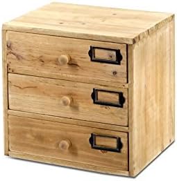 Geko 3 Drawers Plain Wood Storage Drawers