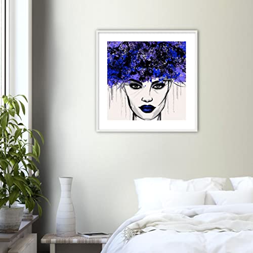Art mural portrait pour sublimer un salon contemporain lumineux