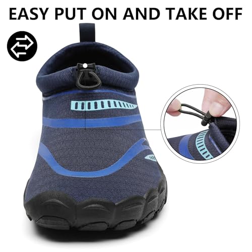 Image of Mishansha Womens Mens Water Swim Shoes Wide Toe Box Barefoot Shoes US Size 5.5-13.5 Women / 3-11.5 Men